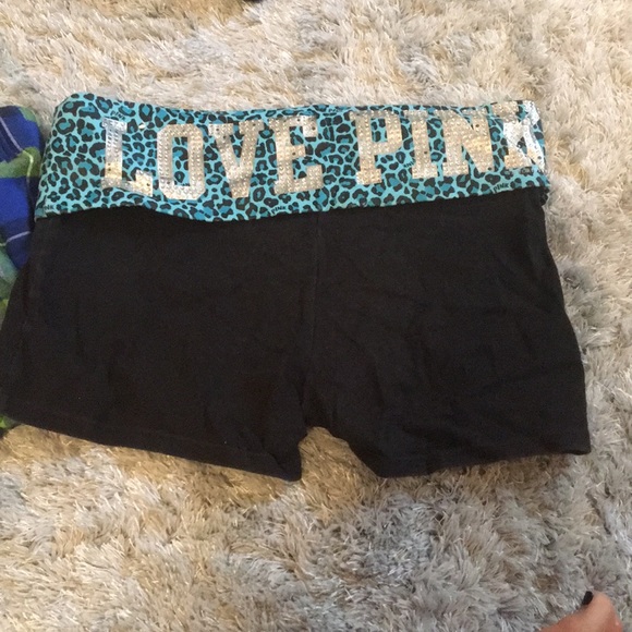 Pajama & spandex shorts. Come together. - Picture 2 of 2